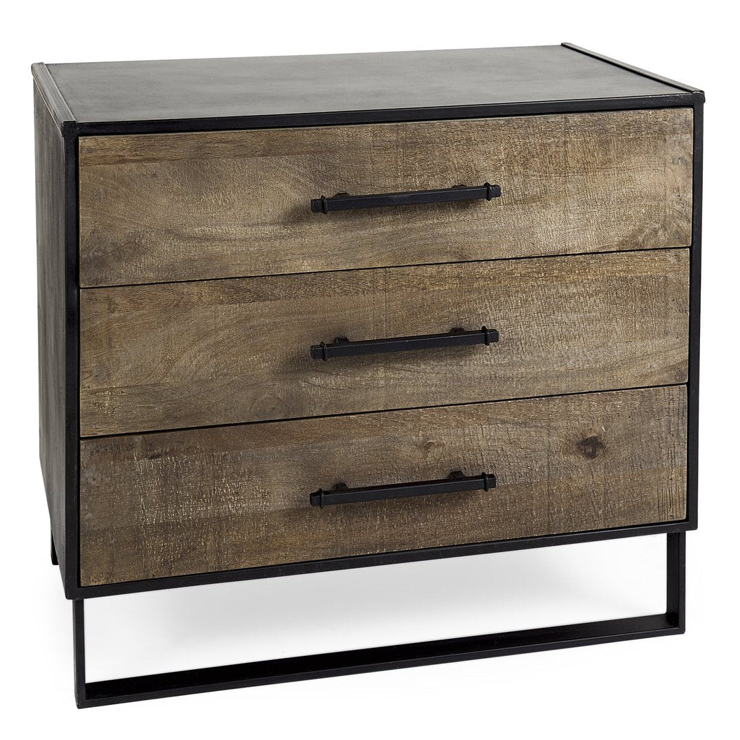 Mercana Alvin Three Drawers Wood Accent Cabinet