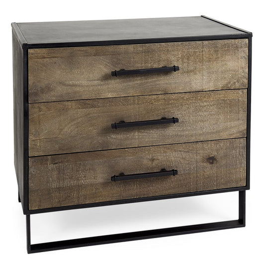 Mercana Alvin Three Drawers Wood Accent Cabinet