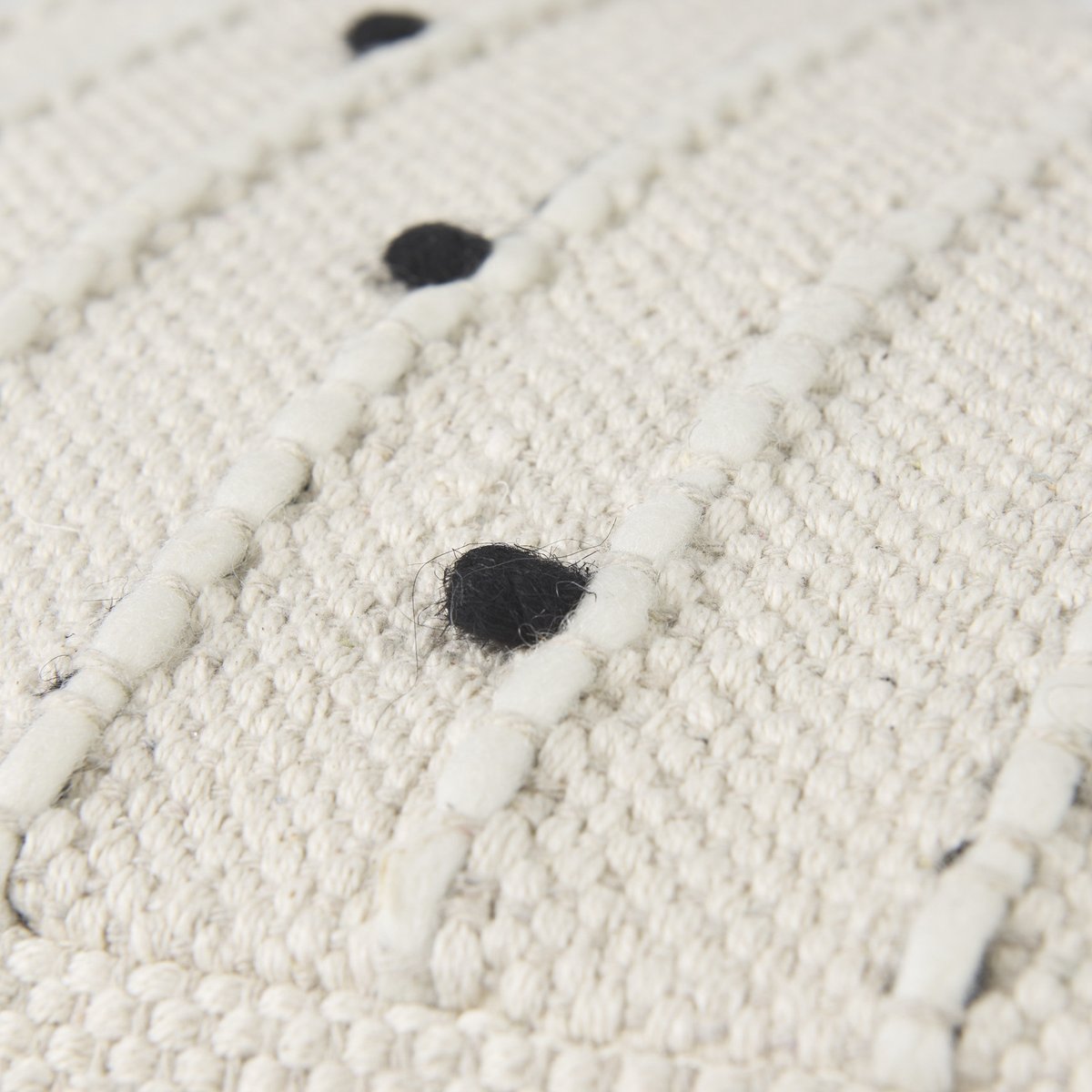 Mercana Amaira Patterned Wool Pouf