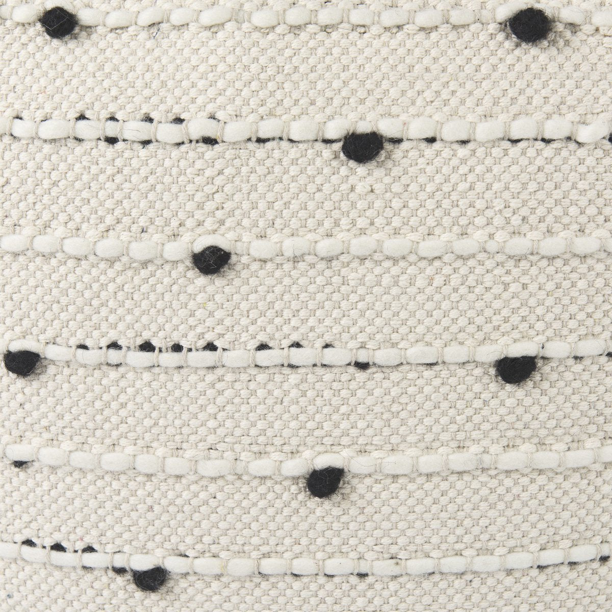 Mercana Amaira Patterned Wool Pouf
