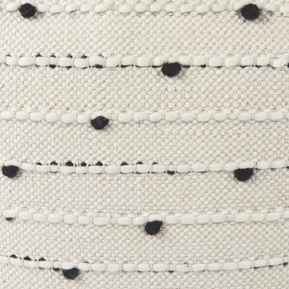 Mercana Amaira Patterned Wool Pouf