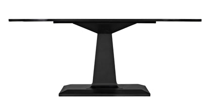 Amboss Black Steel Rectangle Dining Table-Dining Tables-Noir-Sideboards and Things