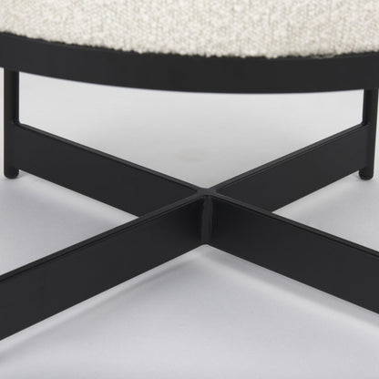 Mercana Amelia Cream Boucle Pouf