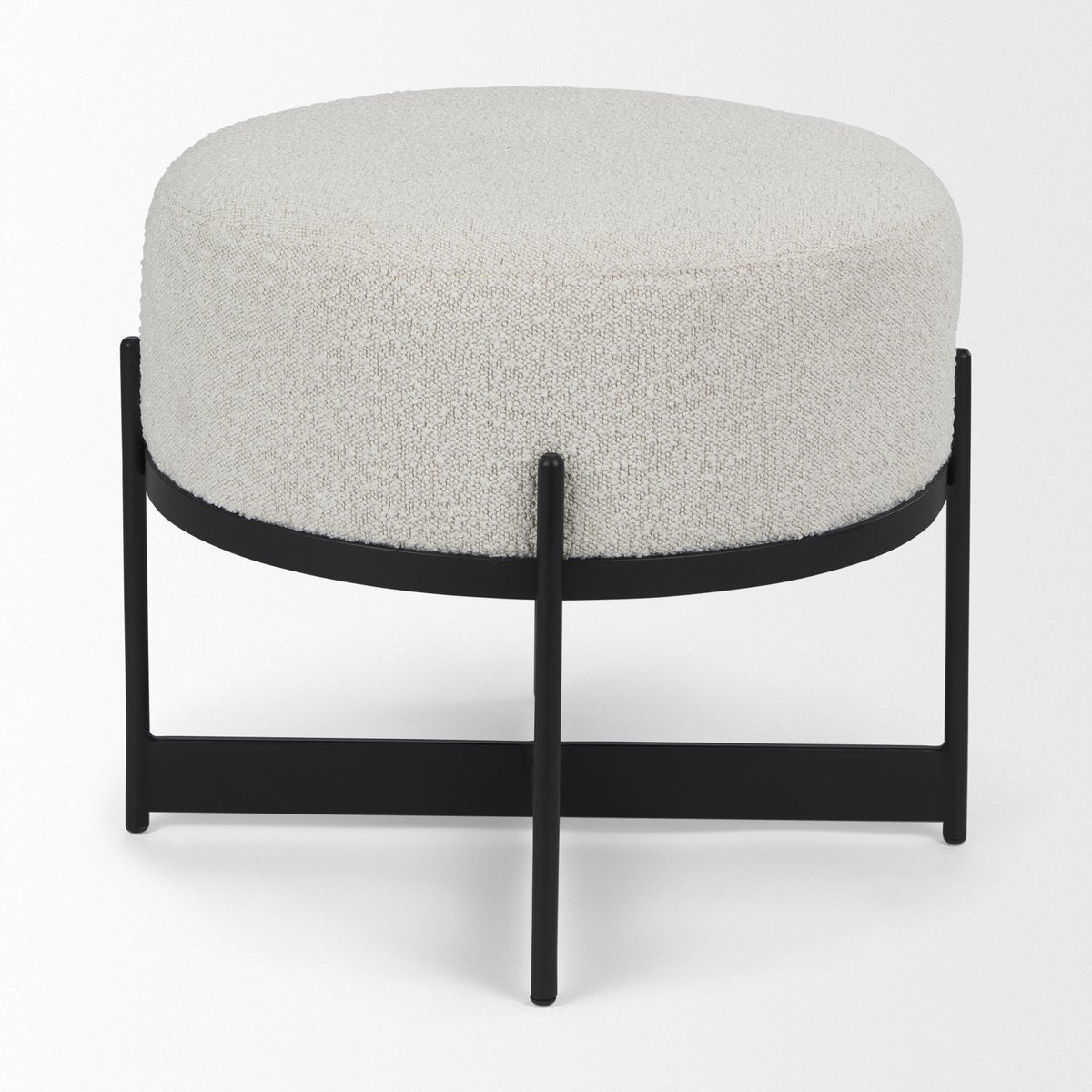 Mercana Amelia Cream Boucle Pouf