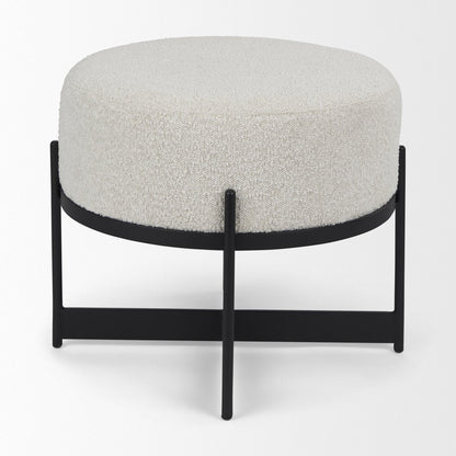 Mercana Amelia Cream Boucle Pouf