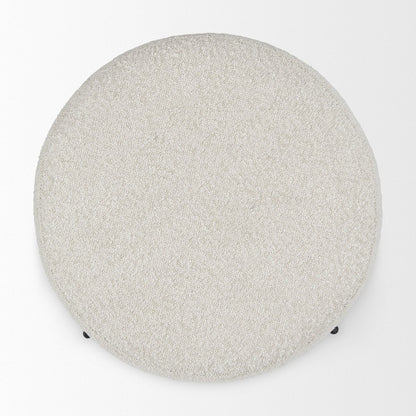 Mercana Amelia Cream Boucle Pouf