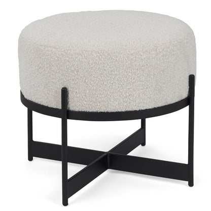 Mercana Amelia Cream Boucle Pouf