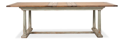 Amelia Two Tone Rectangle Extendable Dining Table-Dining Tables-Sarreid-LOOMLAN