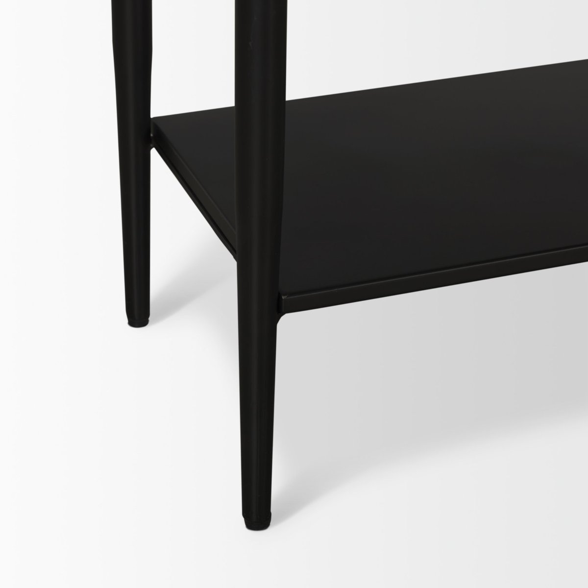 Mercana Amika White Marble Top Rectangular Console Table