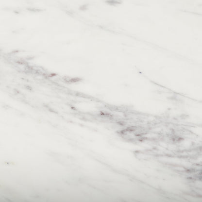 Mercana Amika White Marble Top Rectangular Console Table