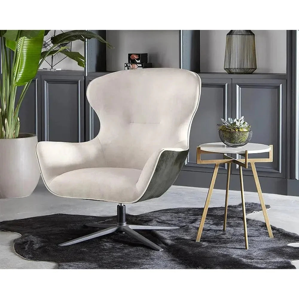 SUNPAN Anak Marble Top Round End Table