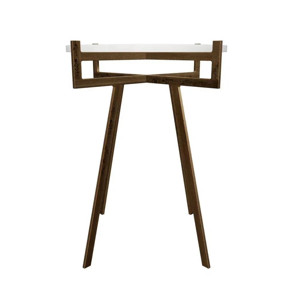 SUNPAN Anak Marble Top Round End Table