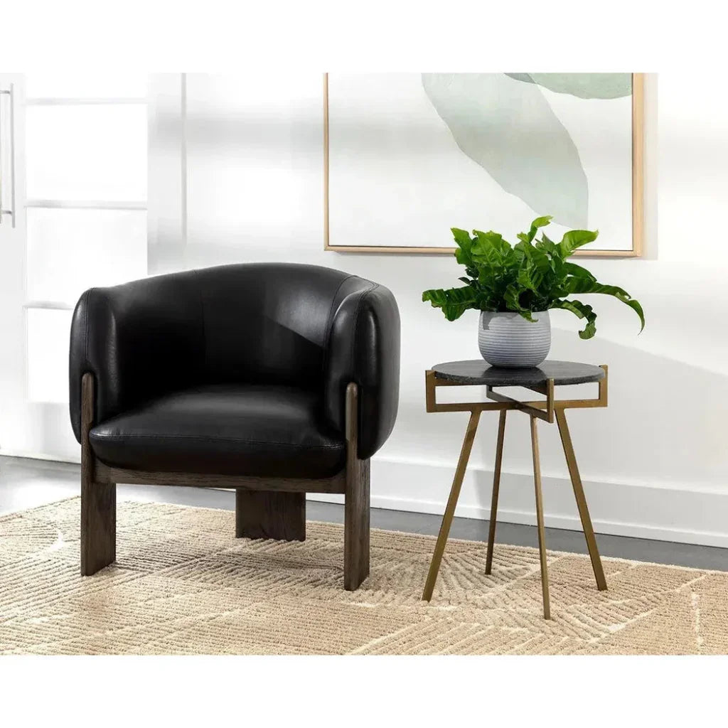 SUNPAN Anak Marble Top Round End Table
