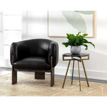 SUNPAN Anak Marble Top Round End Table