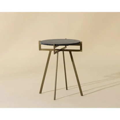 SUNPAN Anak Marble Top Round End Table