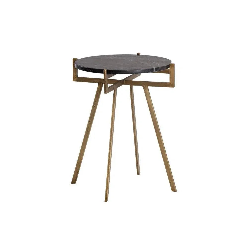 SUNPAN Anak Marble Top Round End Table