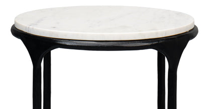 Anapa Round End Table-Side Tables-Sarreid-LOOMLAN