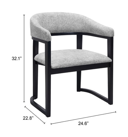 Zuo Modern Anasa Grey Fabric Dining Chair