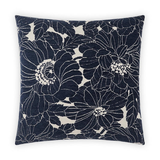 D.V. Kap Anathallo Navy Blue Throw Pillow With Insert