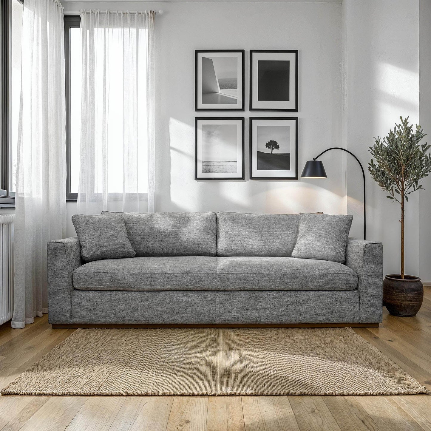 Anderson Grey Fabric Sofa