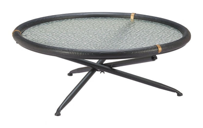 Zuo Modern Aneis Glass Top Round Coffee Table