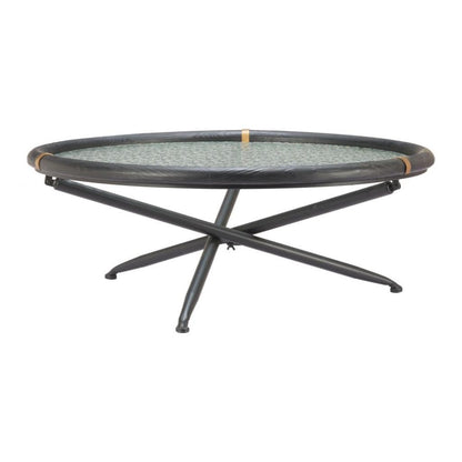Zuo Modern Aneis Glass Top Round Coffee Table