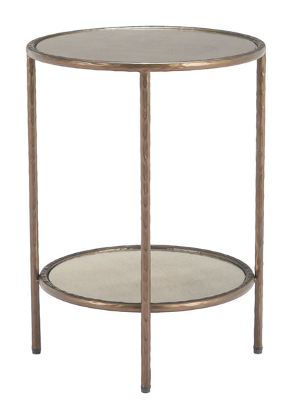 Zuo Modern Anelli Steel Frame Round Side Table