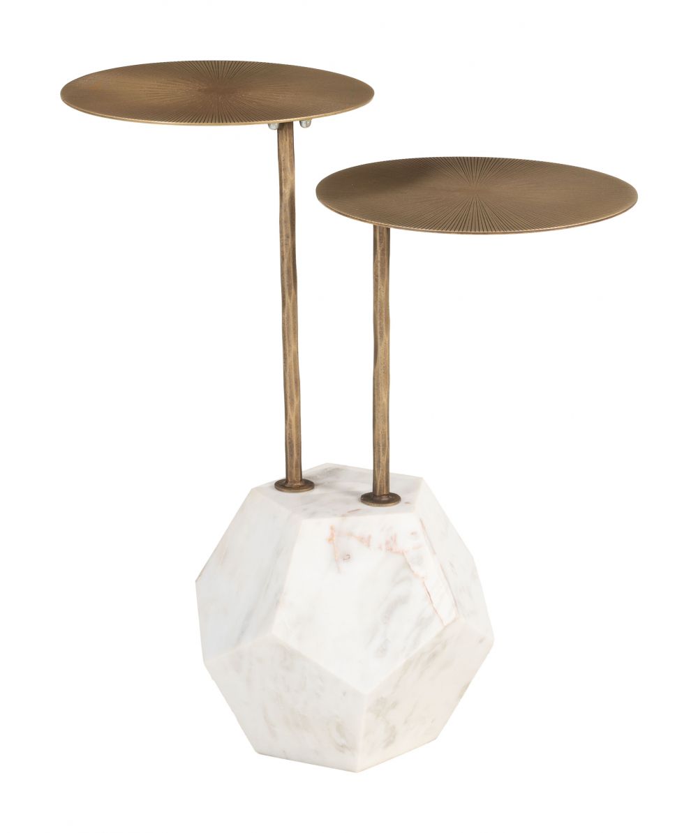 Zuo Modern Anten Marble Base Nesting Side Table