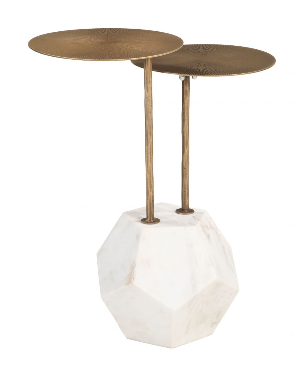 Zuo Modern Anten Marble Base Nesting Side Table
