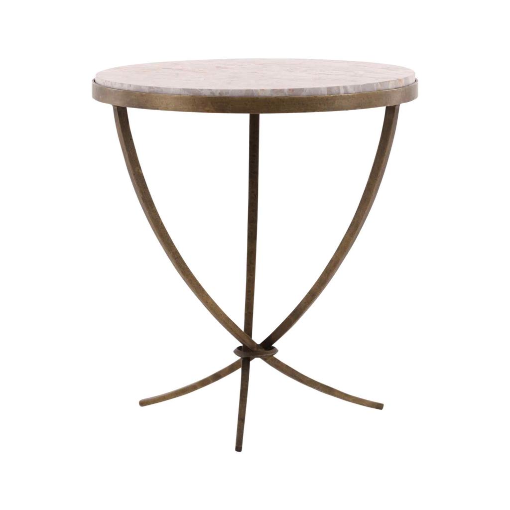 Furniture Classics Anthony Marble Top Round Side Table