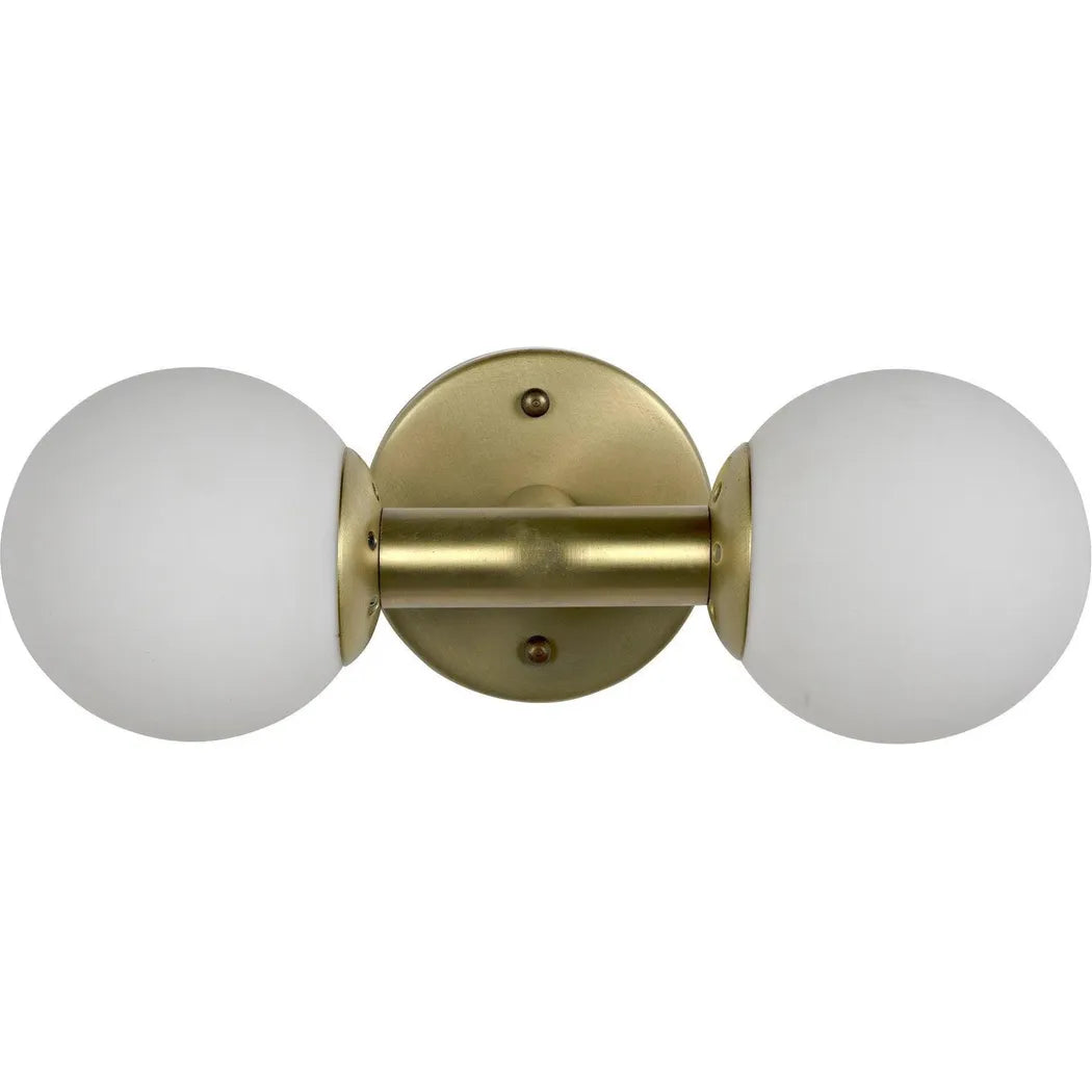 Antiope Metal & Glass Sconce Antique Brass