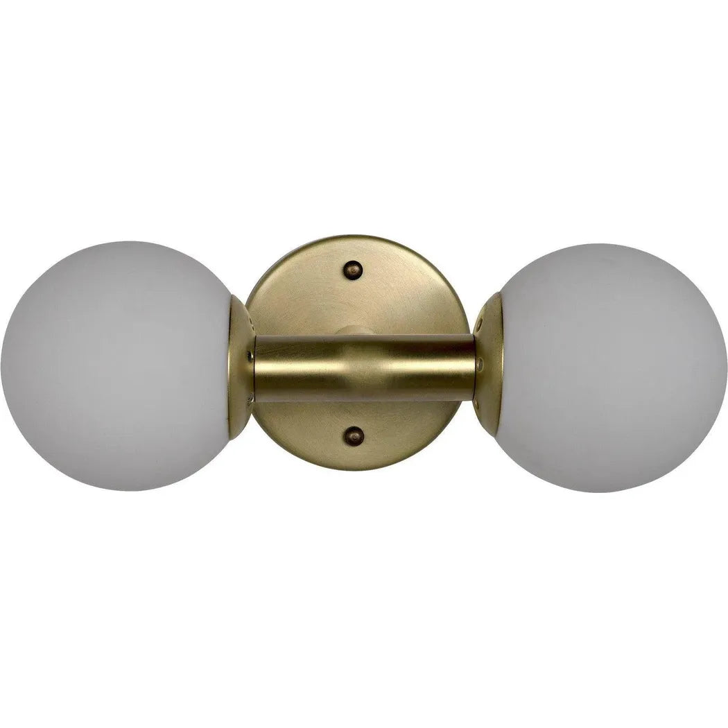 Antiope Metal & Glass Sconce Antique Brass