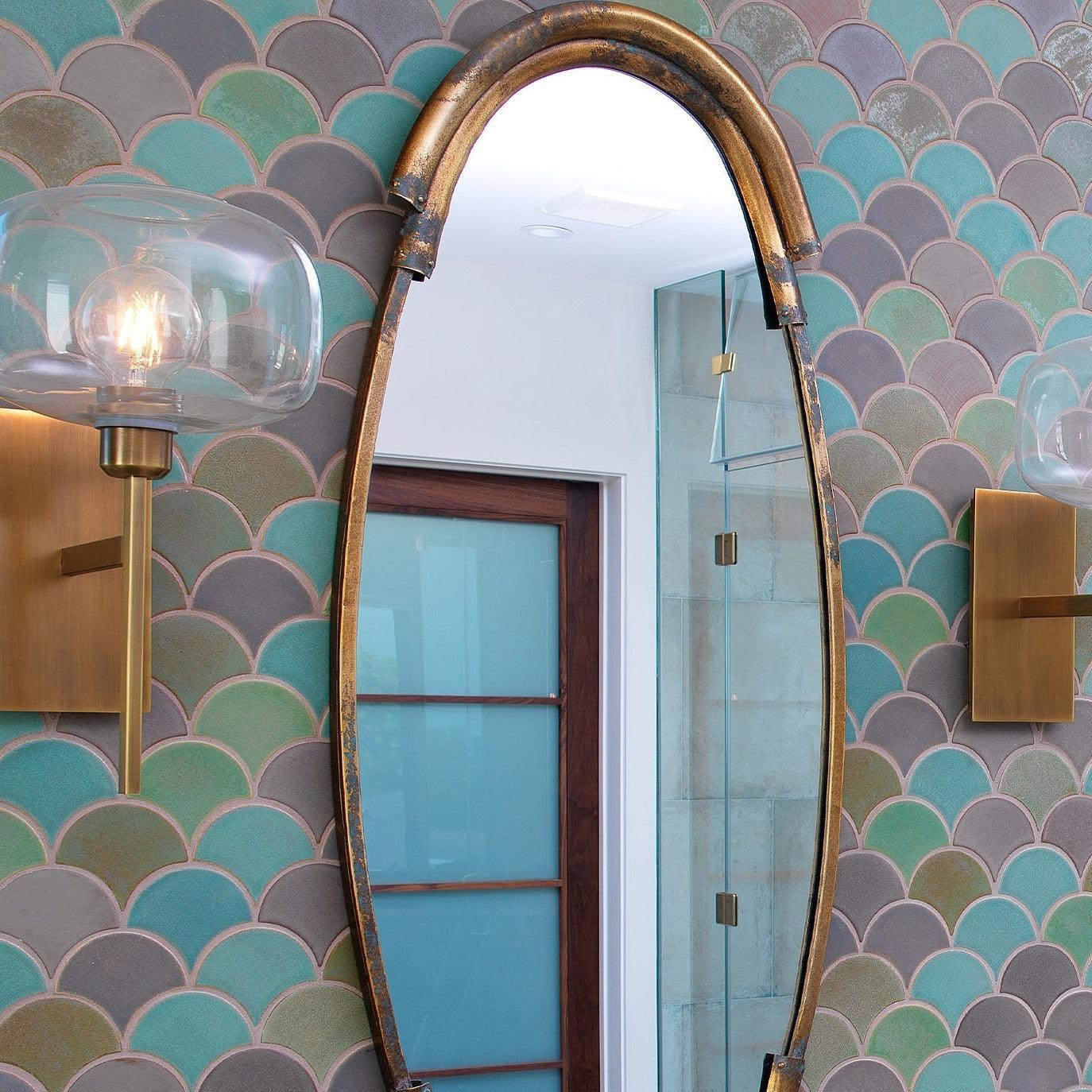 Antique Brass Clear Glass Scando Mod Sconce Wall Sconces Sideboards and Things By Jamie Young