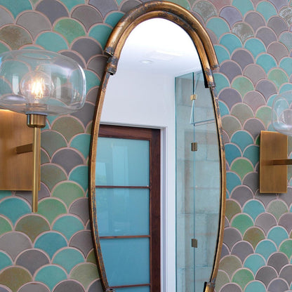 Antique Brass Clear Glass Scando Mod Sconce Wall Sconces Sideboards and Things By Jamie Young