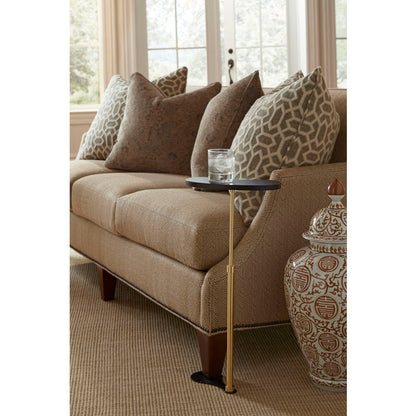 Antique Brass Finished Column Drinks Table-Side Tables-Chelsea House-LOOMLAN