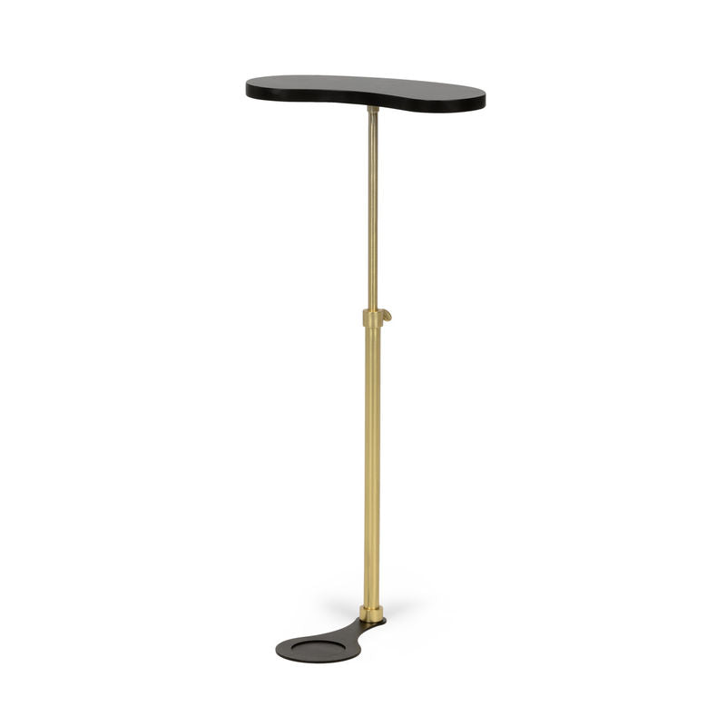 Antique Brass Finished Column Drinks Table-Side Tables-Chelsea House-LOOMLAN