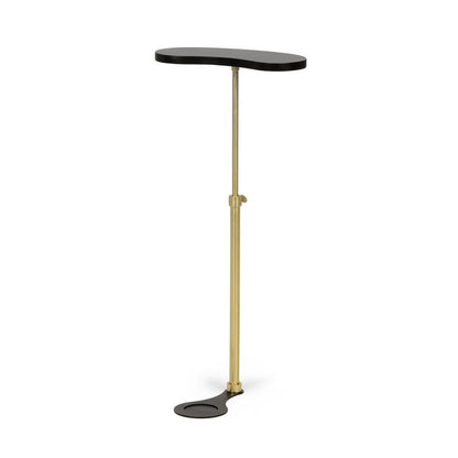 Antique Brass Finished Column Drinks Table-Side Tables-Chelsea House-LOOMLAN