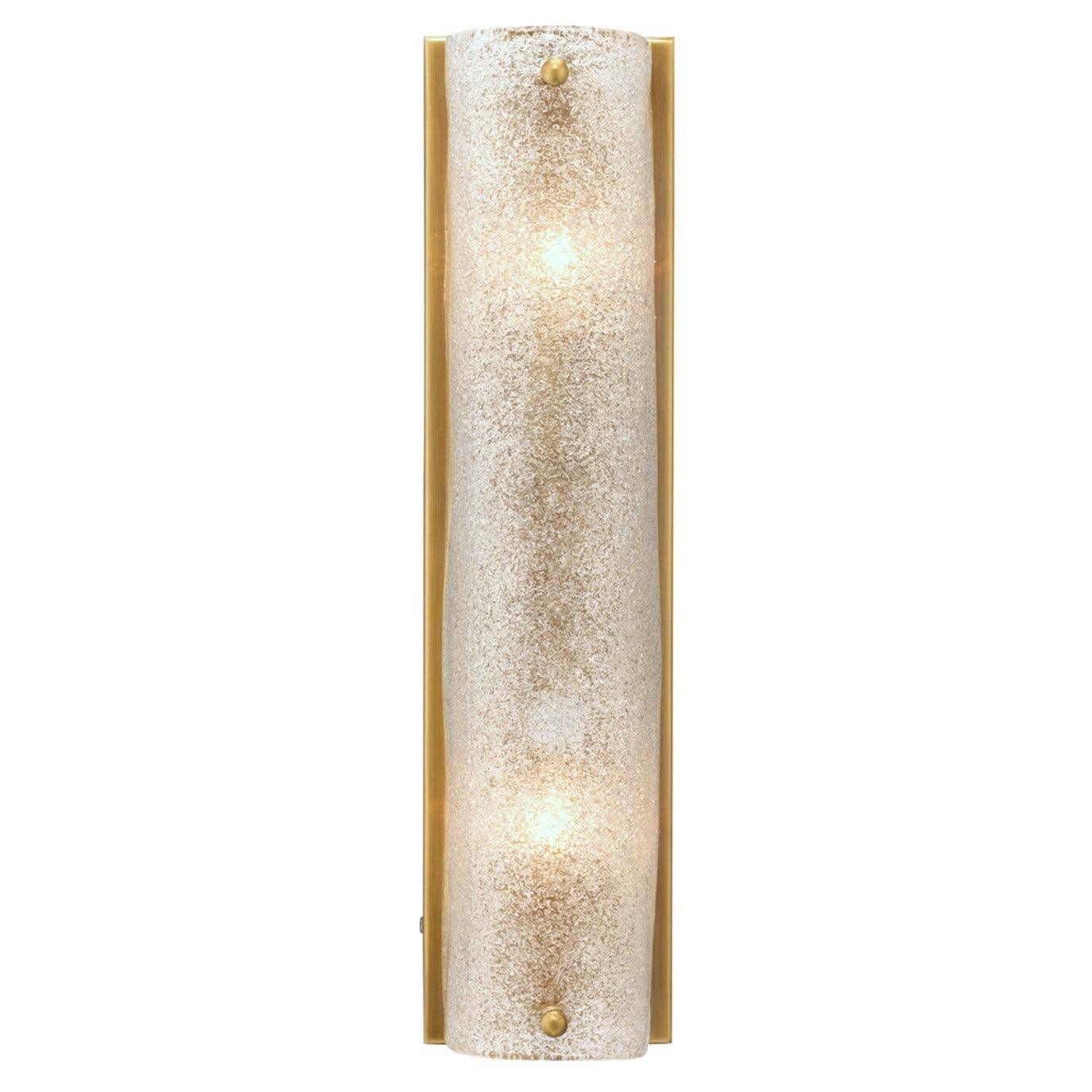 Antique Brass Glass Moet Double Rounded Sconce Wall Sconces Sideboards and Things By Jamie Young