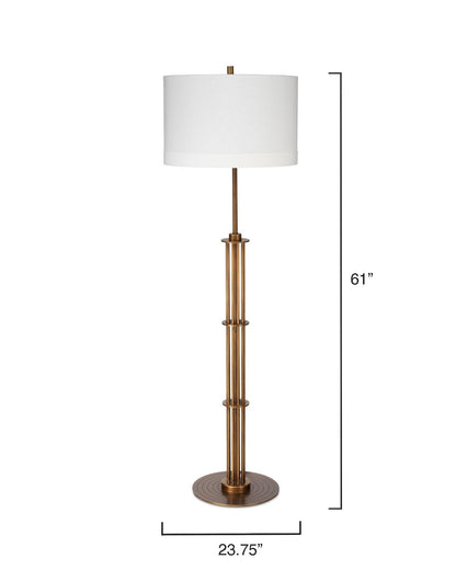 Antique Brass Mid-Century Modern Floor Lamp Marcus Floor Lamps Sideboards and Things By Jamie Young