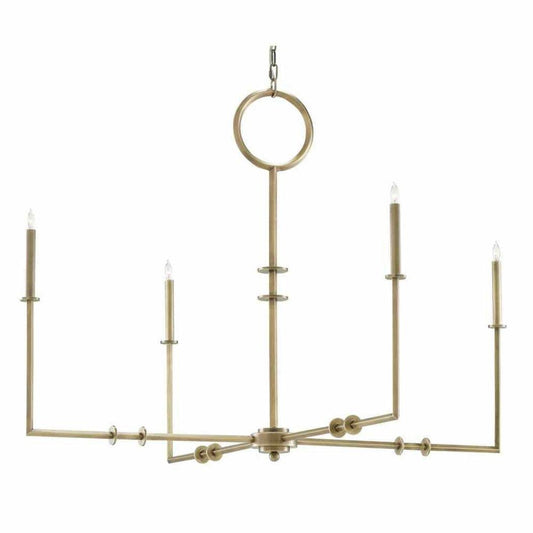 Antique Brass Rogue Chandelier Chandeliers Sideboards and Things By Currey & Co