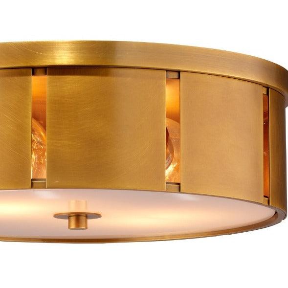 Antique Brass Small Orbit Flush Mount Ceiling Light Flush Mounts Sideboards and Things By Jamie Young