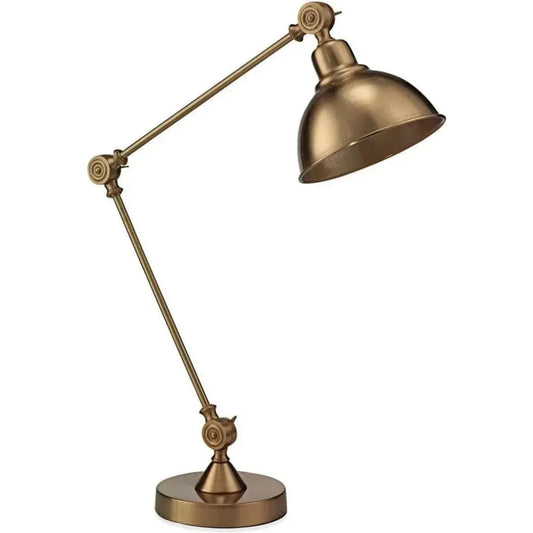 LOOMLAN Antique Brass Steampunk Wallace Table Lamp