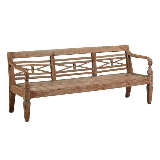 Antique Plantation Grown Teak Bench-Bedroom Benches-Furniture Classics-Sideboards and Things