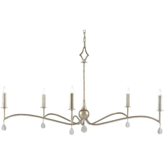 Antique Silver Leaf Natural Serilana Chandelier Chandeliers Sideboards and Things By Currey & Co