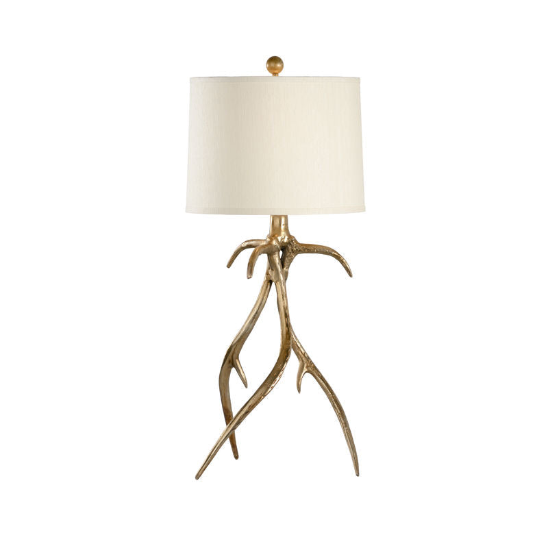 Wildwood Antler Hall Brass Made Table Lamp