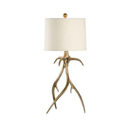 Wildwood Antler Hall Brass Made Table Lamp