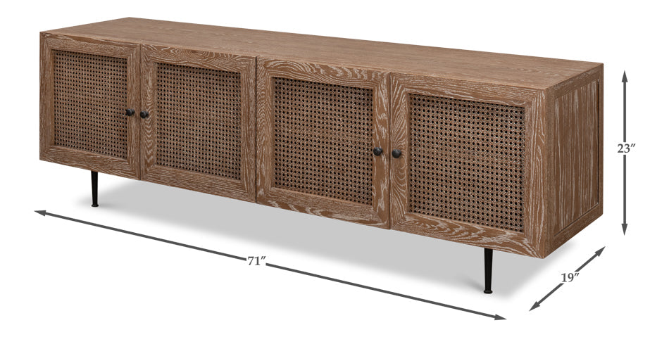 Anton Credenza TV Stand Cabinet for Living Room-TV Stands & Media Centers-Sarreid-LOOMLAN