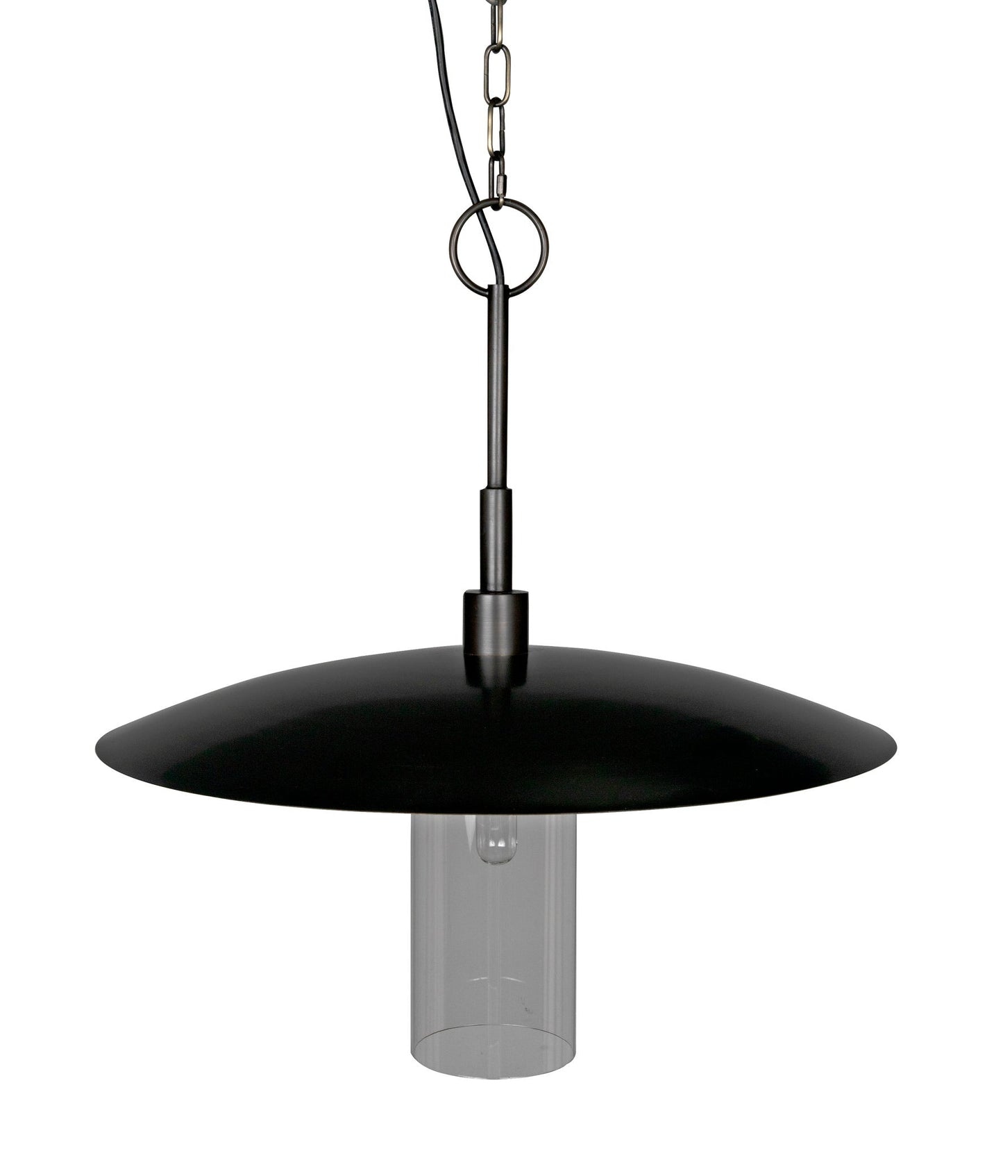 Anton Pendant, Metal with Aged Brass Finish-Pendants-Noir-Sideboards and Things