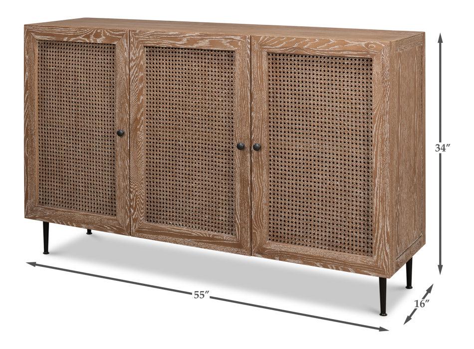 Anton Sideboard 3 Door Buffet for Dining Room-Sideboards-Sarreid-LOOMLAN