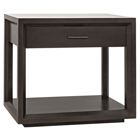 Antony Wood Black Rectangle Side Table-Side Tables-Noir-Sideboards and Things